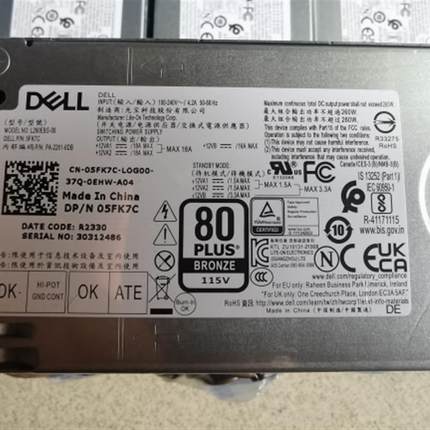 DELL电源3910 3900 3901 R13 14 T150 H260EBS-00 260w 460W 500W