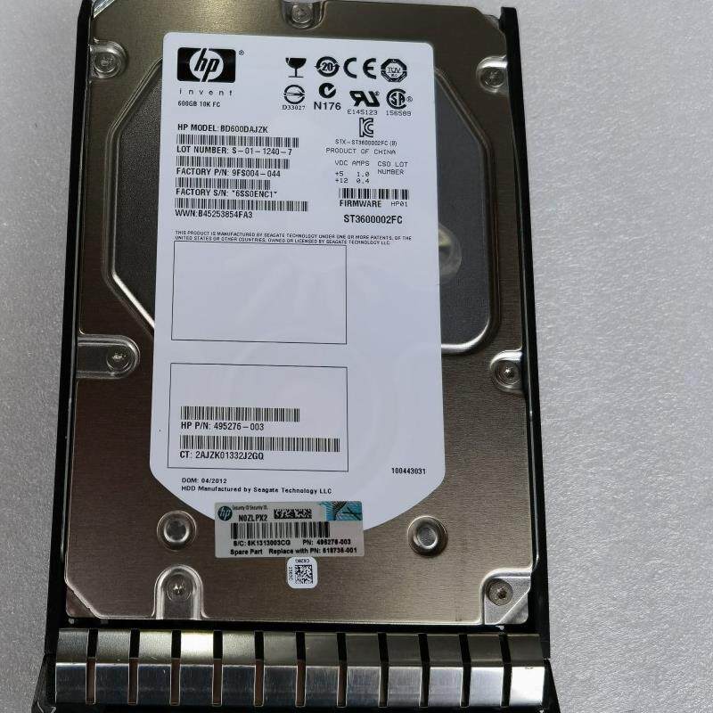 HP 518735-001 AP732A 600G 10K FC 3.5 495276-003  存储硬盘