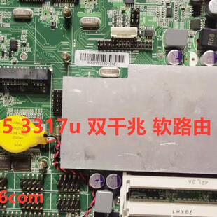 3317u双千兆迷你主板软路由爱快lvds u3.0 3217u 一体机拆机i3