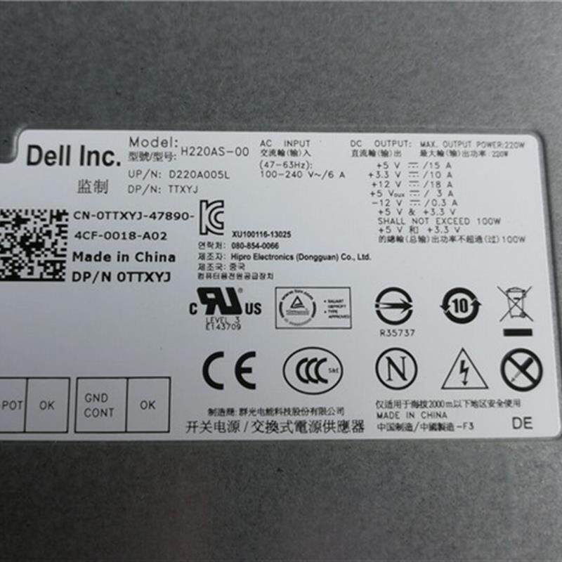 全新DELL H220AS-00 L220AS-00 V270S 660S电源 650WP TTXYJ
