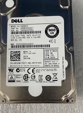 原装 DELL 900G 10K 2.5 SAS 64M AL13SEB900 0RC34W 服务器硬盘