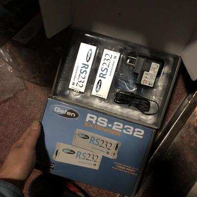 美国进口 格芬GEFEN EXT-RS232 双绞线延长器 网络延长器 全新