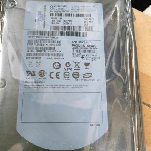 IBM 39R7350 146G 15K SAS 3.5 40K1044 26K5842 拆机原装硬盘