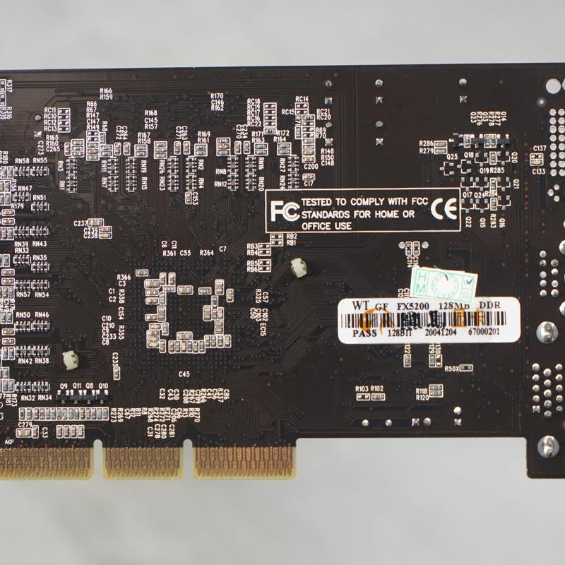 Geforce FX5200 128M AGP8X 老机显卡 黄金版