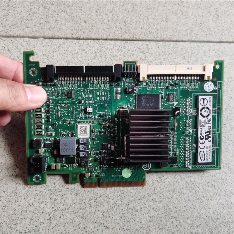 原装/戴尔DELL PERC 6/i 6I PCIE RAID5/6阵列卡SAS RAID卡 T774H
