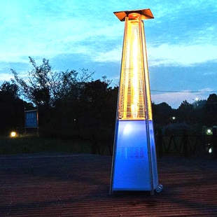 燃气取暖器户外真火酒吧商用饭店取暖炉采暖景观液化气塔形煤气罐