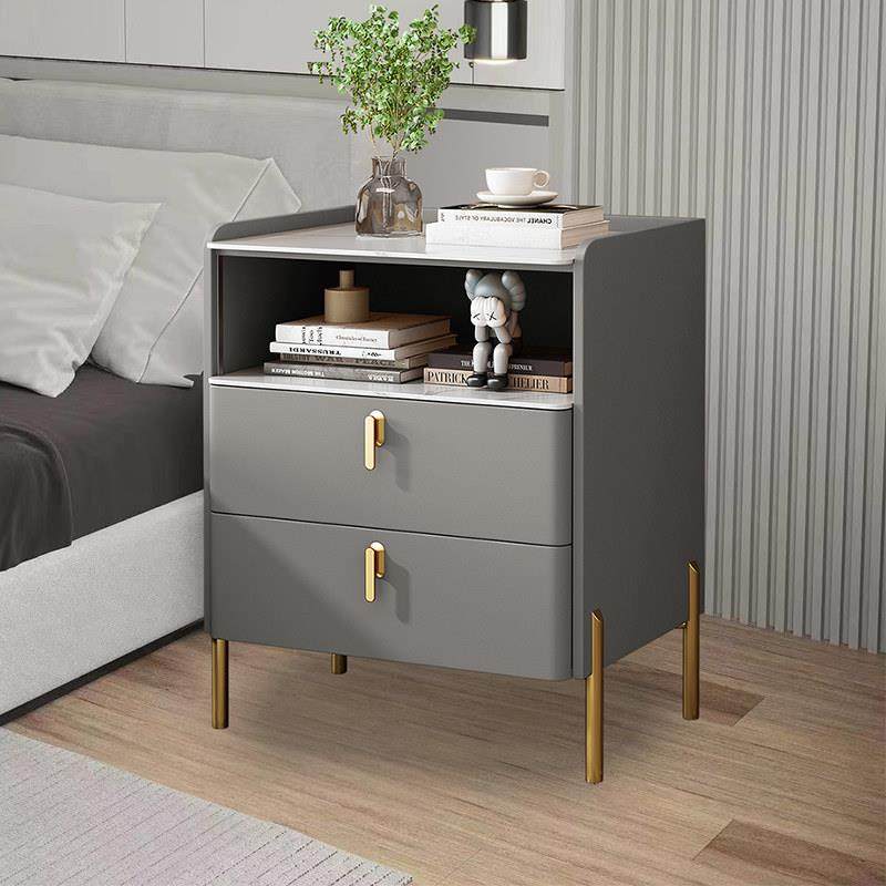简约现代实木床头柜意式极简窄款柜家用卧室床边储物柜小型岩板柜,住宅家具,床头柜,淘宝优惠券,粉丝福利购,淘宝优惠卷