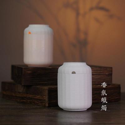 新中式香薰蜡烛迷你文创灯笼卧室安神助眠高级氛围感卧室书房香