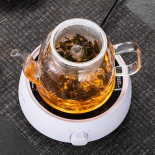家用蒸汽泡茶蒸茶壶煮茶器烧水壶耐高温玻璃冠发 电陶炉煮茶壶套装