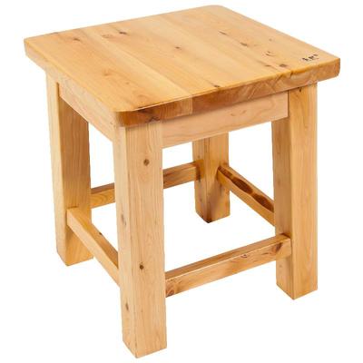 香柏木小凳子换鞋凳家用方凳儿童学习实木小板凳茶几矮凳整装