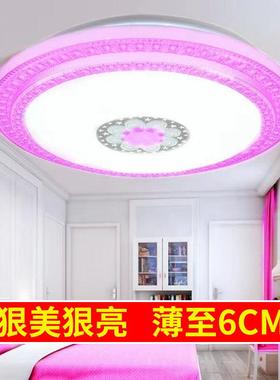 吸顶灯LED房间卧室灯简约超薄现代书房灯圆形小卧家用餐厅客厅灯