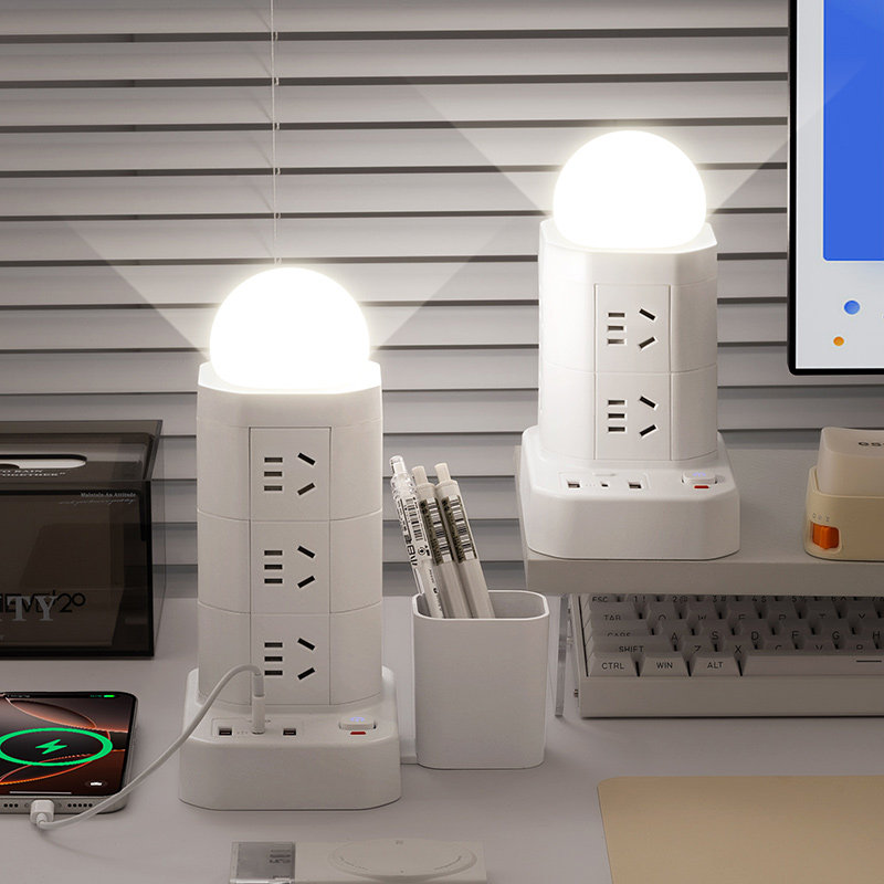 正品公正午纯铜插座USB快充夜灯