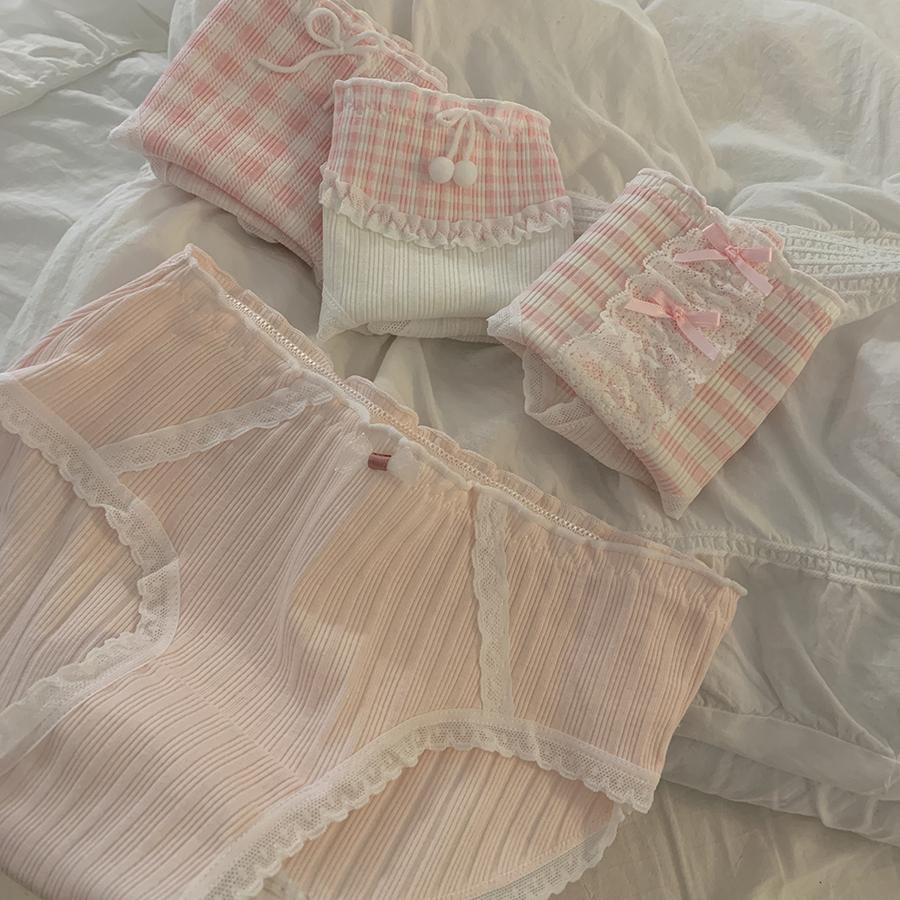 内裤女三角裤少女7A纯棉抗菌