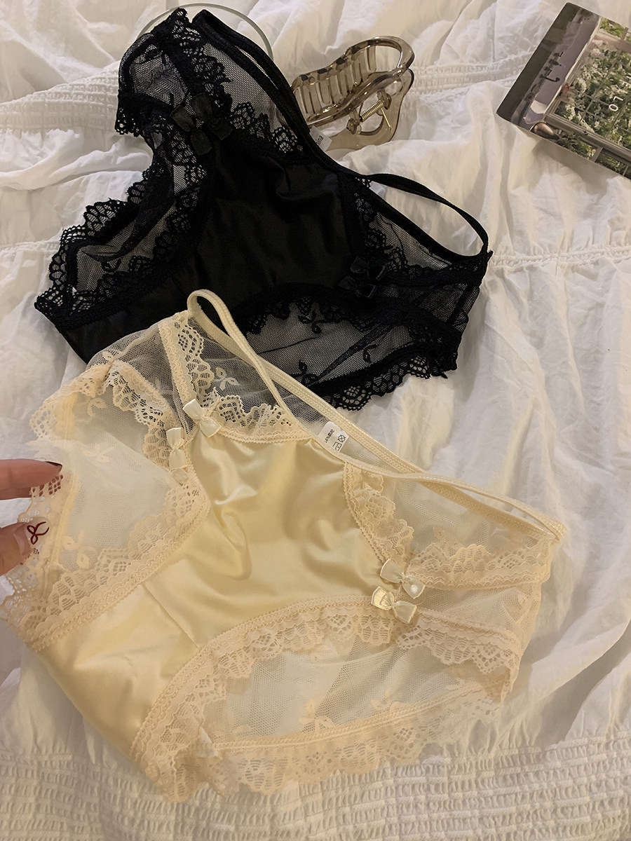 树懒少女性感蕾丝网纱冰丝内裤女中低腰纯棉抗菌裆夏季短裤三角裤,女士内衣/男士内衣/家居服,女三角裤,淘宝优惠券,粉丝福利购,淘宝优惠卷