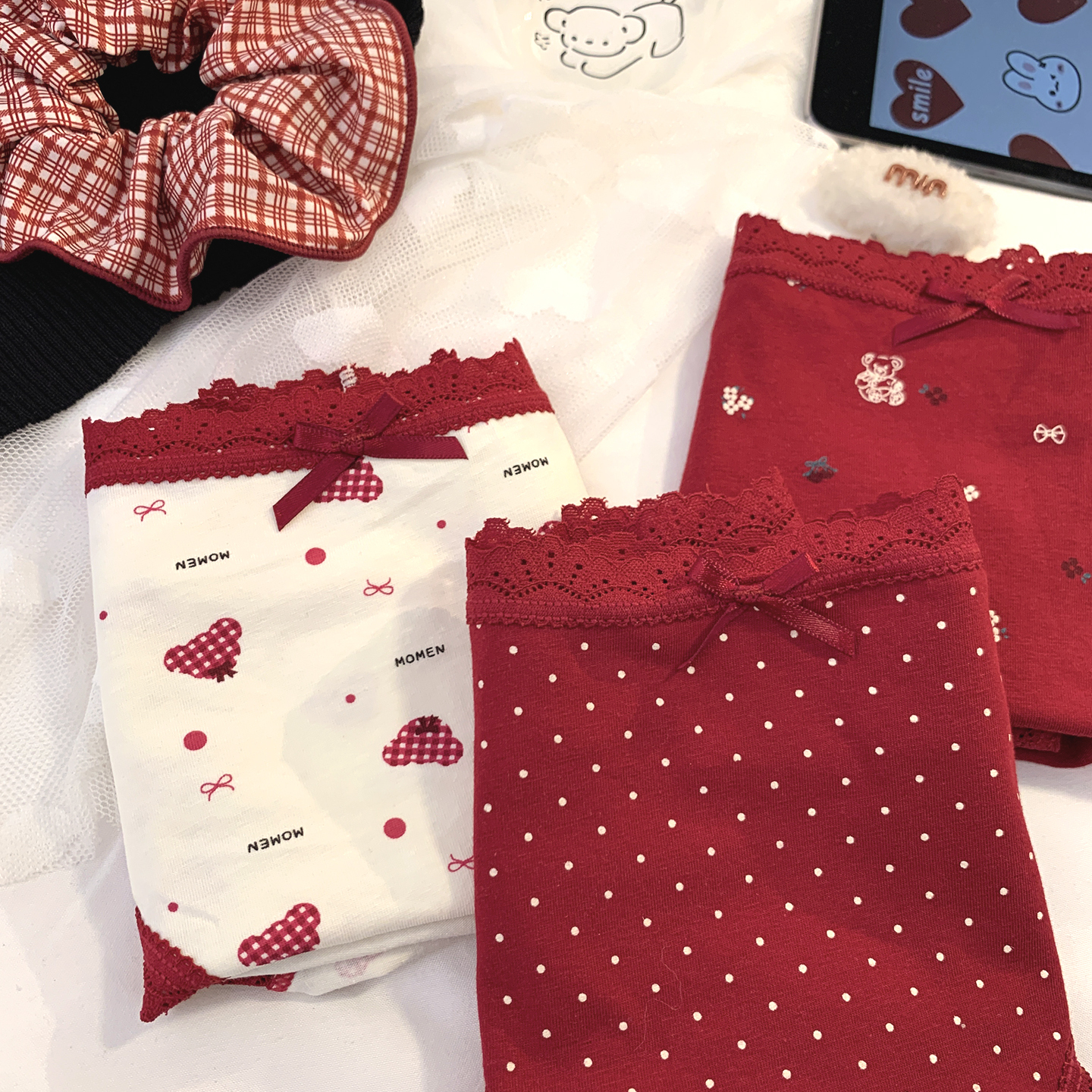 本命年可爱甜美纯棉抗菌三角裤