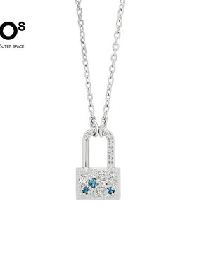 FOS星空浪漫锁 环绕 锁骨轻奢小众设计时尚感气质925项链浪漫礼物