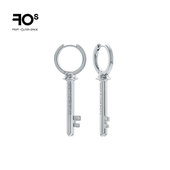 FOS 简约爱情钥匙耳饰小众设计感气质耳钉新款 潮耳饰送人生日礼物