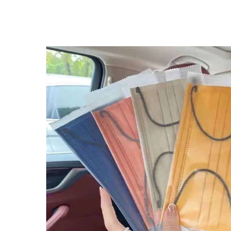 莫兰迪成人口罩独立包装彩色夏款三层一次性超透气高颜值厂家