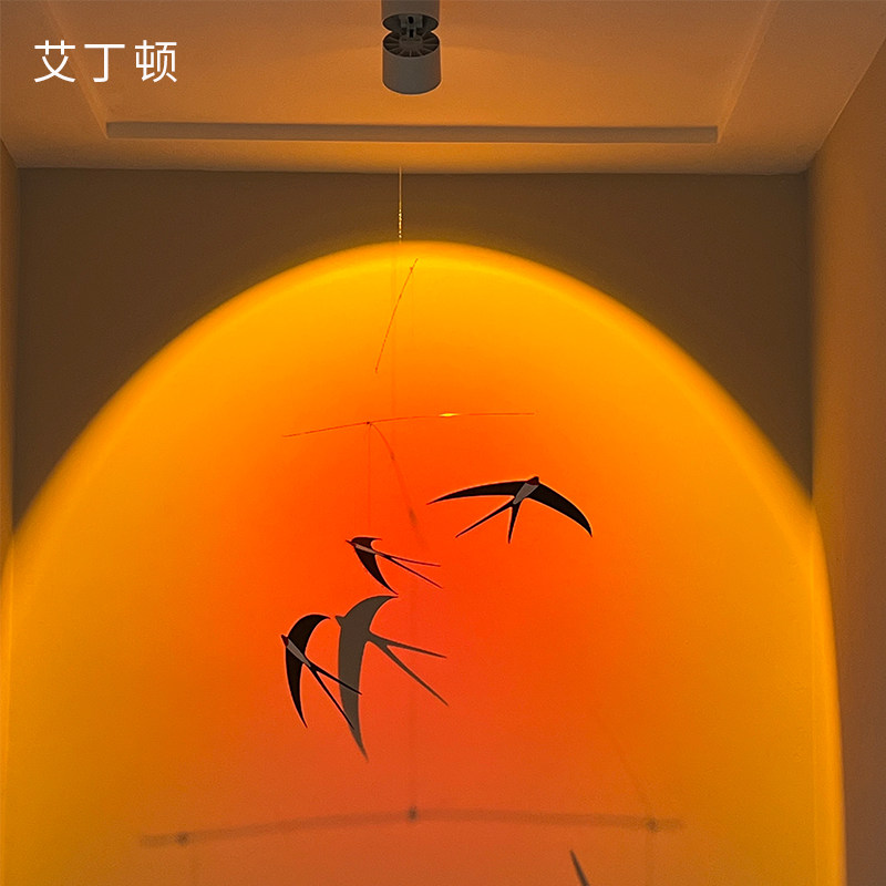 网红嵌入式日落灯氛围感玄关过道日不落射灯吸顶落日余晖气氛灯