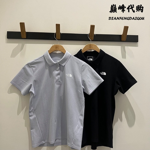 短袖 TheNorthFace北面25春夏户外运动透气防晒衣速干POLO衫 女8CYZ