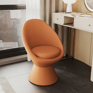 意式梳妆椅卧室化妆椅子可旋转设计师简约化妆凳高级感靠背梳妆凳