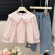 女宝宝韩版 女童衬衫 可爱儿童长袖 娃娃衫 春季 洋气休闲上衣童装 新款