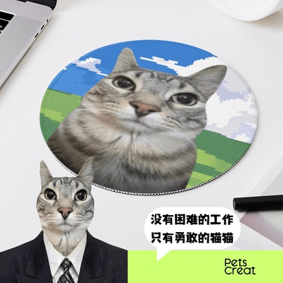 严肃猫创意鼠标垫办公游戏电竞