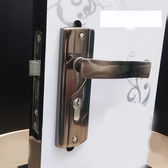 木门把手室内老式换锁房门锁锁小铁面板锁具门锁卧室室内钢50门