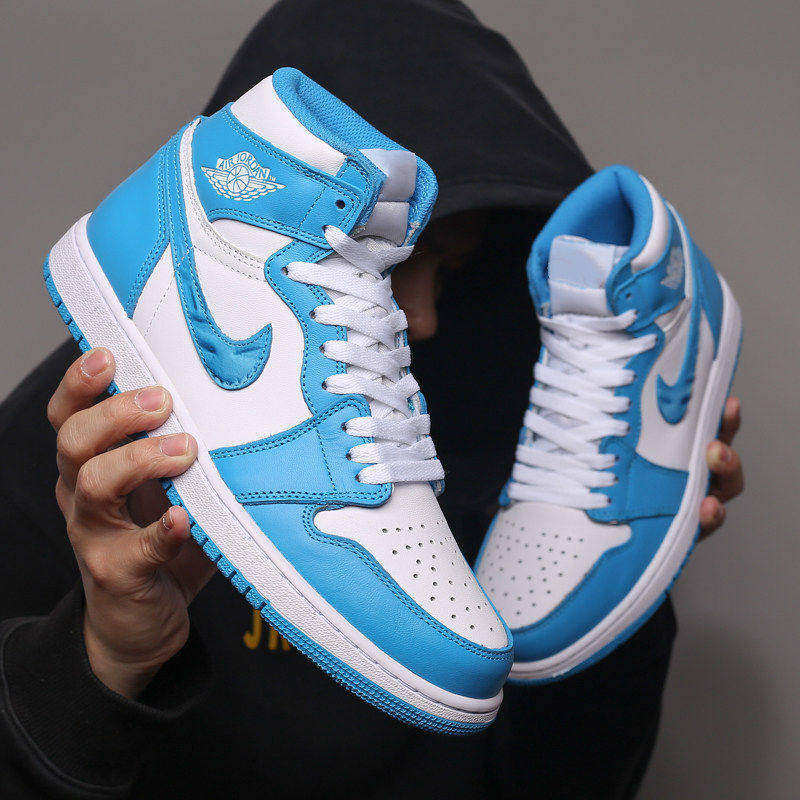 莆田aj男鞋冬季高帮北卡蓝休闲板鞋aj1增高篮球鞋情侣运动板鞋女