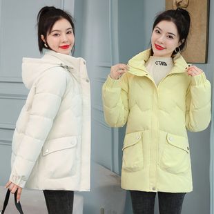棉袄女 免洗新款 羽绒棉服中长款 面包服女学生外套宽松超厚ins新款