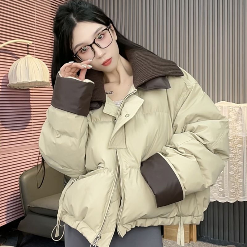 2024短款羽绒服冬季针织