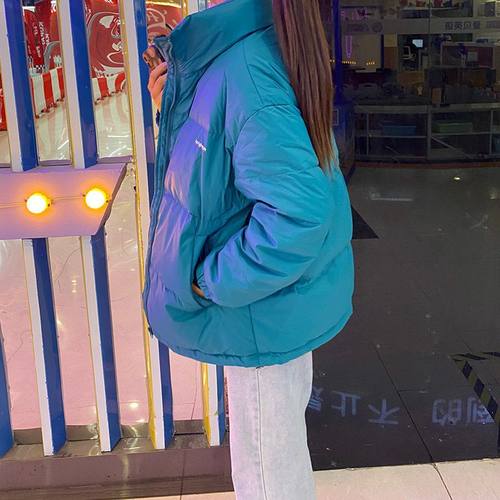 白鸭绒羽绒服女2021韩版