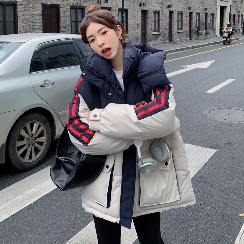 羽绒服女中长款工装冬季