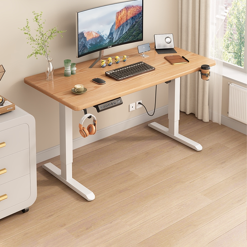 智能电动升降榉木手摇橡木樱桃木