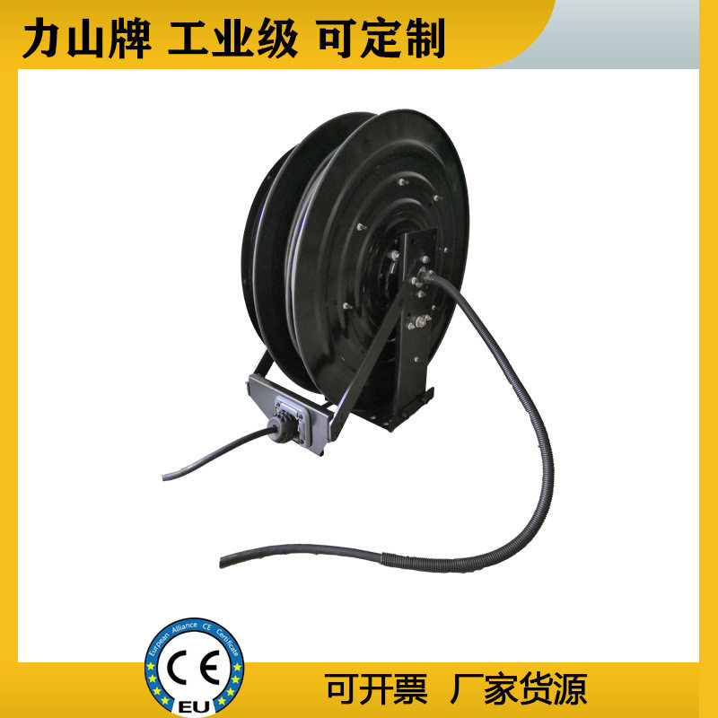 弹簧自动伸缩卷管器电葫芦绕线器电动电线收线装置双支撑电缆卷筒