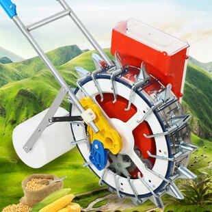 16嘴铁机身可调播种机大豆花生玉米播种器豌豆绿豆缸豆棉花穴播机