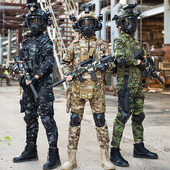 户外装 儿童迷彩服特种兵套装 男儿童小学生军训表演服春秋款 备全套