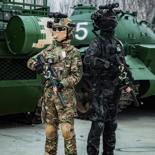 儿童迷彩服特种兵套装男女生户外军训服战术装备三角洲行动作战服