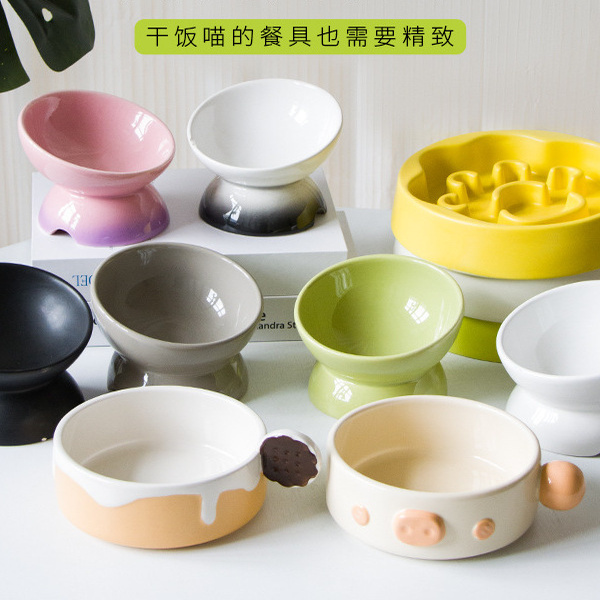 15°倾斜猫碗护颈防噎食