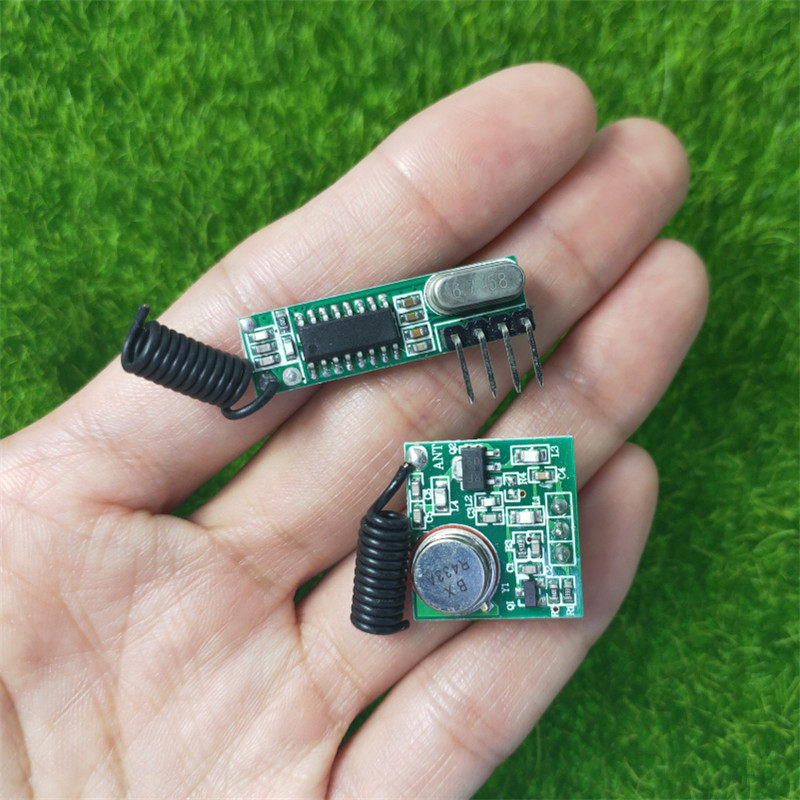 ASK小体积RF发射接收头模块门禁电源灯具LED灯板组合收发模组套件