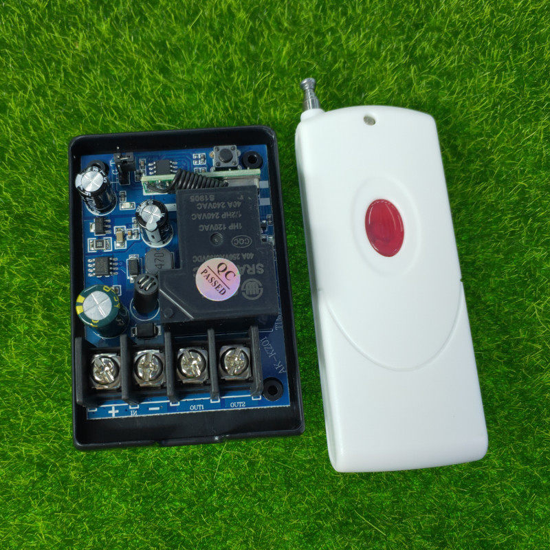红眼圈单键遥控开关单路DC12V36V48V宽电压喇叭照明LED车灯控制器