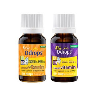 60滴 D滴剂 瓶整合多sku Ddrops滴卓思婴幼儿童维生素A