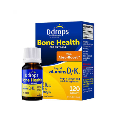 Ddrops滴卓思 成人维生素D3 1000IU+K2滴剂 3.4ml/瓶