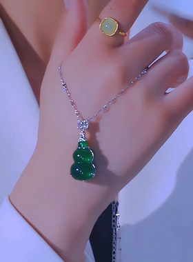 新中式爱心葫芦项链轻奢不掉色