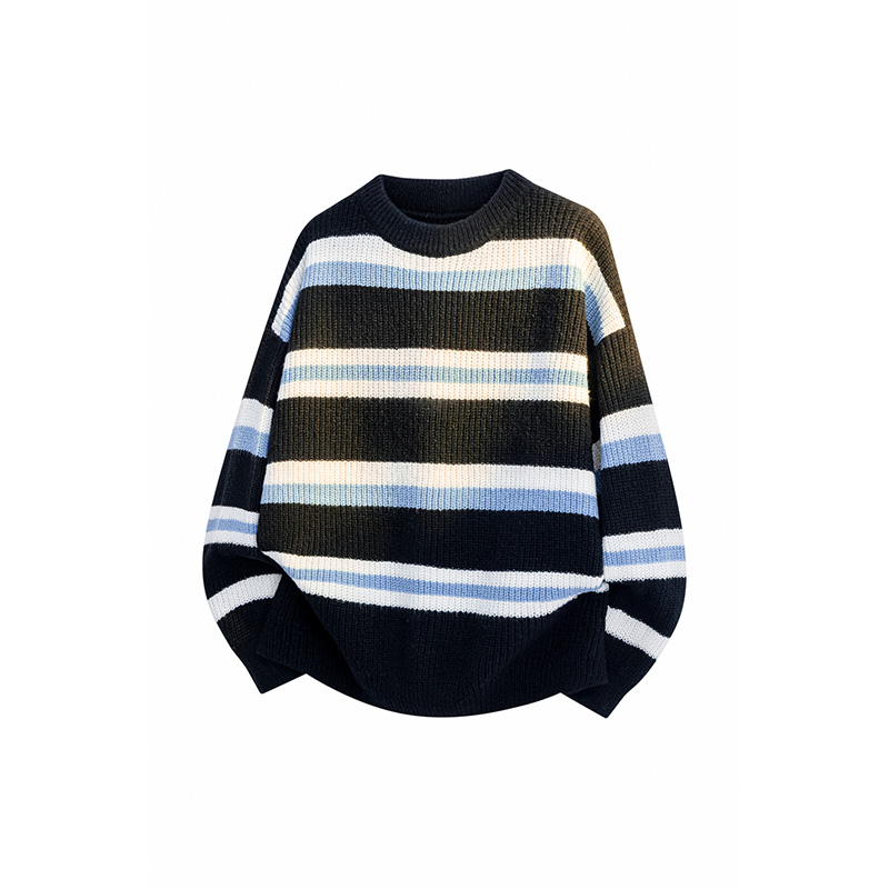 2025新款春秋季帅气毛衣情侣款学生潮流针织衫男士宽松上衣