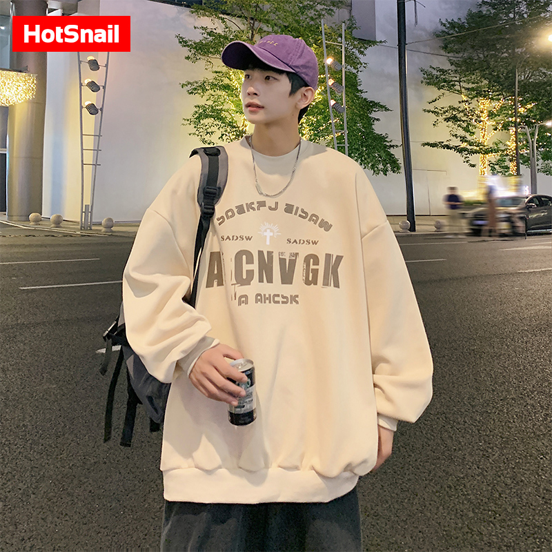 圆领卫衣hotsnail宽松复古