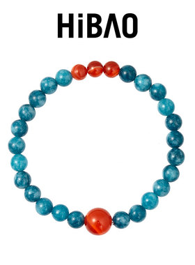 HIBAO喜小宝蓝色转运珠串珠手链
