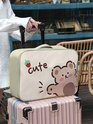 Мультяшная портативная водонепроницаемая сумка-органайзер для путешествий, портативный чемодан, пакет