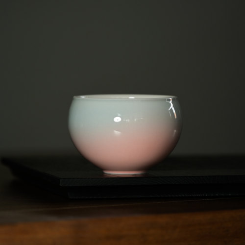窑宝宣 蛋杯 300ml拿铁杯 新手拉花杯手工釉下彩咖啡杯奶咖杯