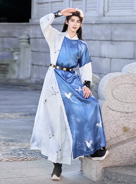 男女同款唐制圆领袍汉服春夏